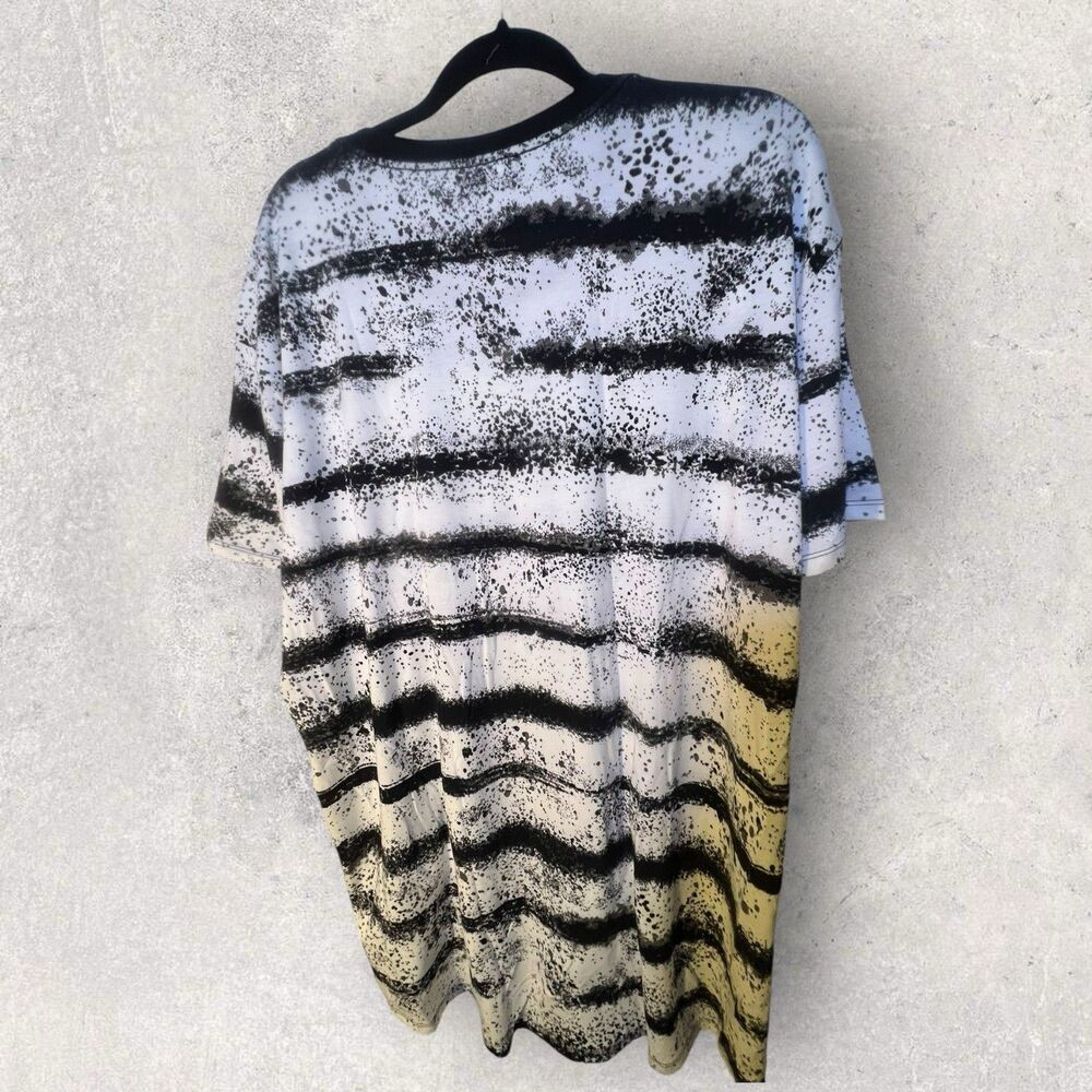LulaRoe Hudson Large And 2XL Black And White Striped Short Sleeves NWT - Picture 8 of 9